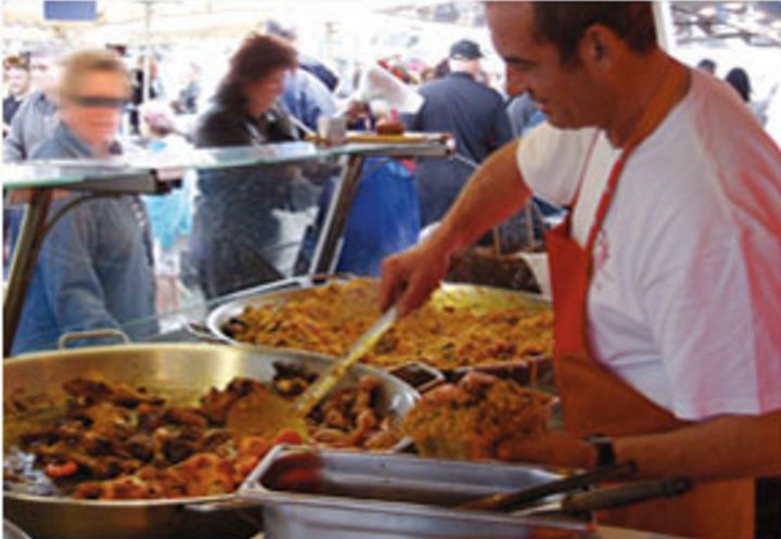 Baptême avec un traiteur paella